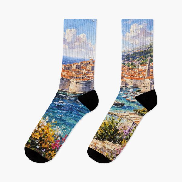 Item preview, Dubrovnik, Croatia – a painting of a summer day in this beautiful European city. designed and sold by GalleryKauffeld.
