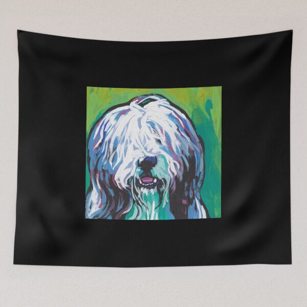 Item preview, Bearded Collie Bright colorful pop dog art Sticker designed and sold by nguyetngatron.