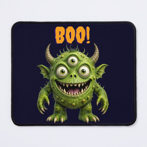 Item preview, Cute Halloween Monster BOO Green Dragon designed and sold by BedheadBobShop.