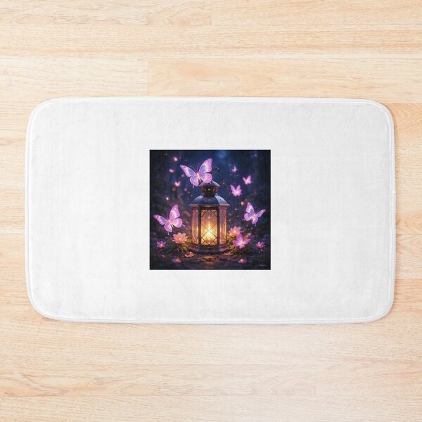 Item preview, Magical Lantern with Pink Butterflies designed and sold by ThilankaDesign.