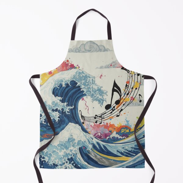 Item preview, Ocean Wave Music Art – Colorful Musical Notes Sea Wave Comforter & Shower Curtain. designed and sold by fbtrisha.