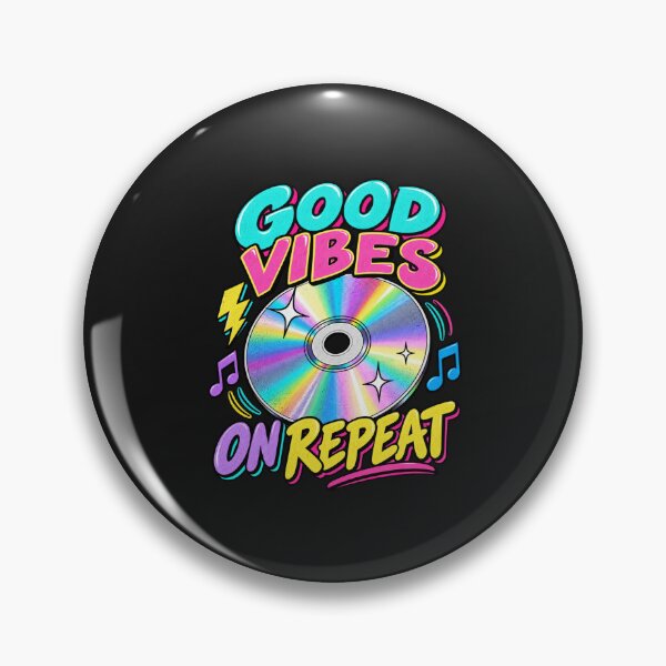 Item preview, Good Vibes on Repeat – Retro CD designed and sold by NinaCreator.