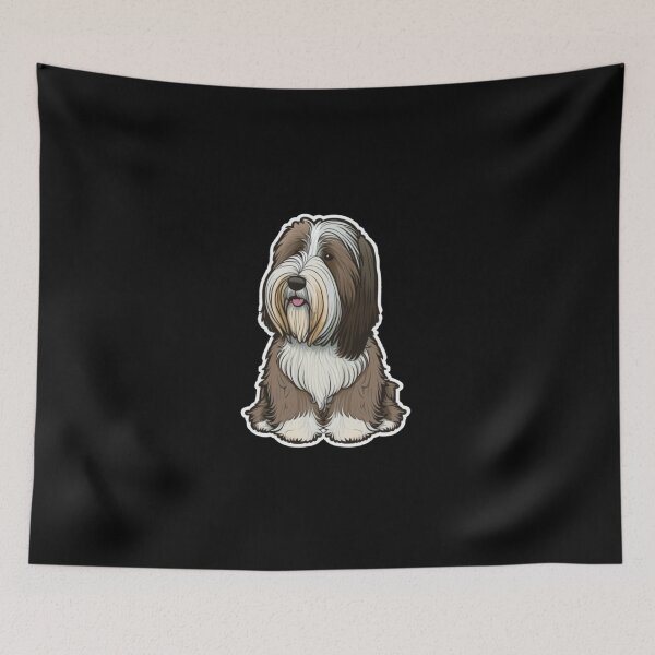 Item preview, Bearded Collie Cartoon Sticker designed and sold by nguyetngatron.