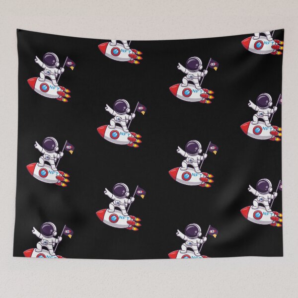 Item preview, Astro NFT Rocket Flag designed and sold by Crypto-NFT22.