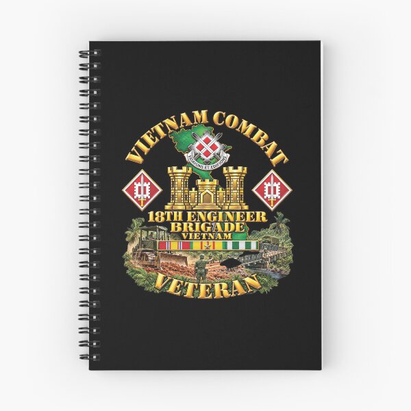 Item preview, Army - Vietnam Combat Engineer - 18th Engineer Bde w SVC - 3D - Enhanced w Scene designed and sold by Military Insignia Products.