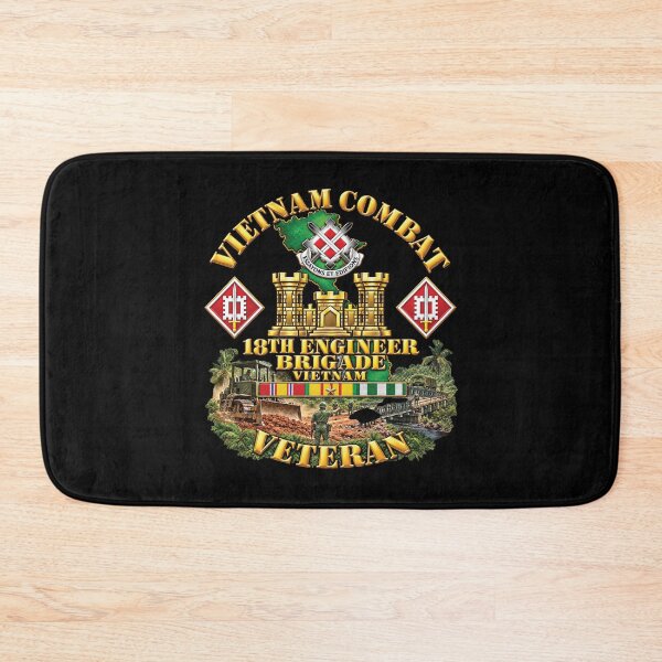 Item preview, Army - Vietnam Combat Engineer - 18th Engineer Bde w SVC - 3D - Enhanced w Scene designed and sold by Military Insignia Products.