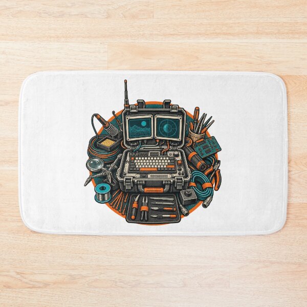 Item preview, Retro Cyberdeck Maker Workbench designed and sold by UrbanCanvvas.