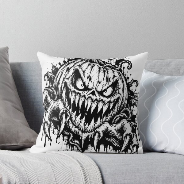 Item preview, Scary Halloween Pumpkin Monster Creepy Jack O Lantern Claws Art designed and sold by shemodas.