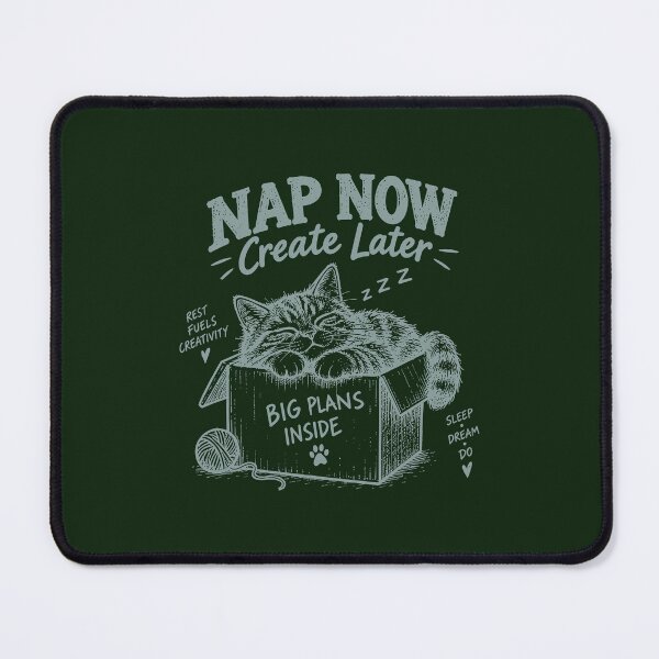 Item preview, Nap Now Create Later Cat designed and sold by awesome-loob.