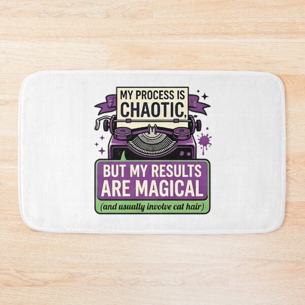Item preview, My Process Is Chaotic Writing Typewriter Cat Hair designed and sold by Pyt27.