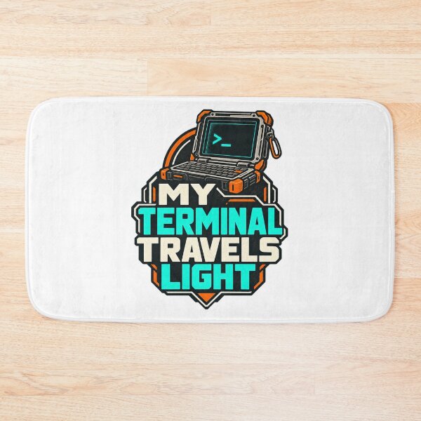 Item preview, My Terminal Travels Light – Cyberdeck Gift designed and sold by UrbanCanvvas.