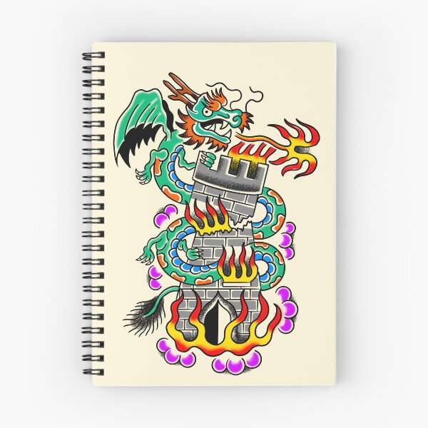 Item preview, Dragon Destroying Castle Old School designed and sold by MARCOSURREAL.