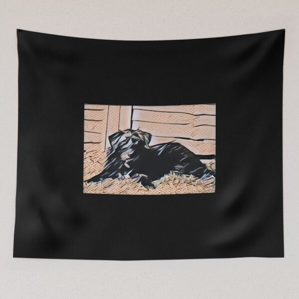Item preview, Bearded Collie Cross In Pointillism Poster designed and sold by nguyetngatron.