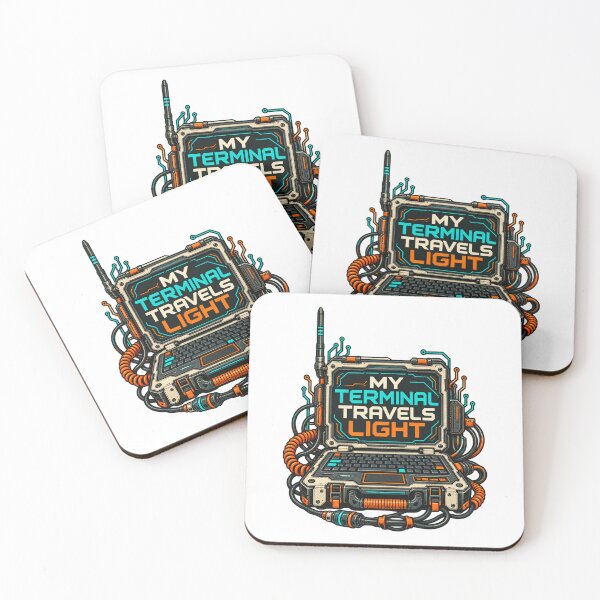 Item preview, My Terminal Travels Light – Illustrated Field Terminal designed and sold by UrbanCanvvas.