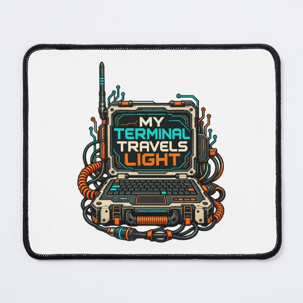Item preview, My Terminal Travels Light – Illustrated Field Terminal designed and sold by UrbanCanvvas.