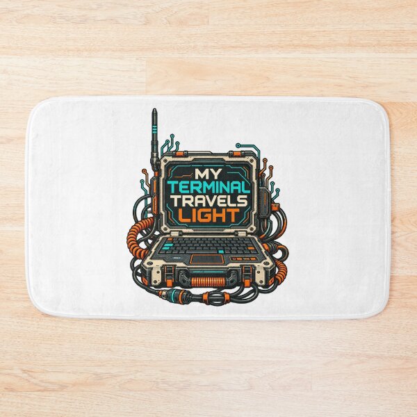 Item preview, My Terminal Travels Light – Illustrated Field Terminal designed and sold by UrbanCanvvas.