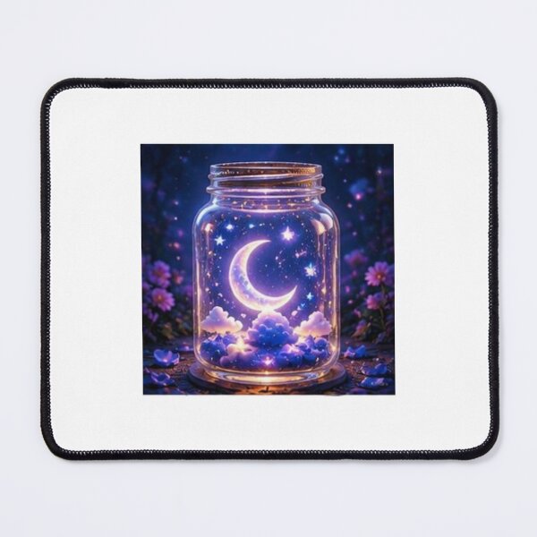 Item preview, Moon and Stars in Glowing Jar designed and sold by ThilankaDesign.