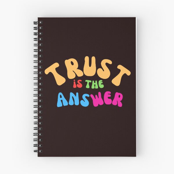 Item preview, Trust Is The Answer Retro Colorful Typography designed and sold by HHMotivation.