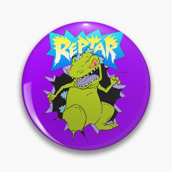 Item preview, Reptar Rugrats Dinosaur Breakout - Rugrats Drawing Anime 90s Art designed and sold by killem667.