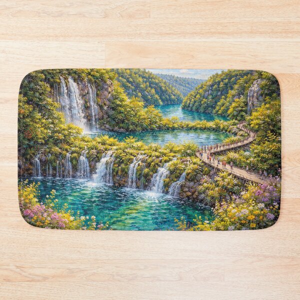 Item preview, Plitvice Lakes – A Colourful Croatian Landscape designed and sold by GalleryKauffeld.