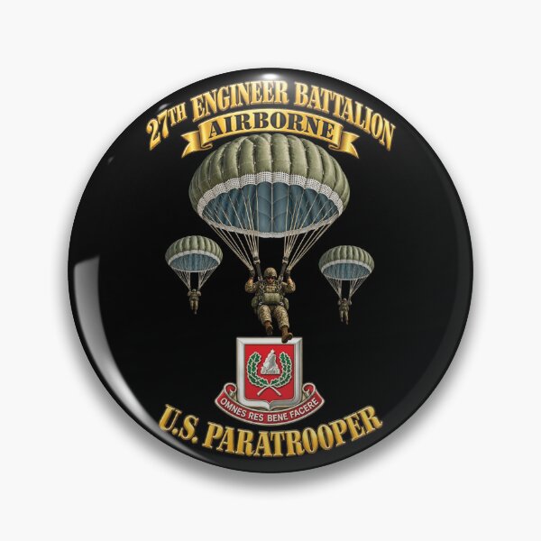 Item preview, Army - US Paratrooper - 27th Engineer Bn - 3D - Enhanced designed and sold by Military Insignia Products.