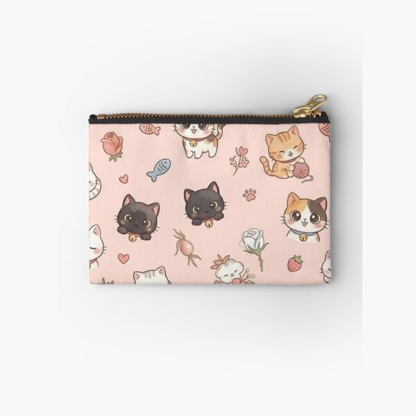 Item preview, Kawaii Cat Crowd Seamless Pattern – Super Cute Cats Print designed and sold by frantuliuss.