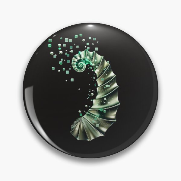 Item preview, A mechanical boat with a golden ratio and digital bubbles designed and sold by STATIC SOUL.