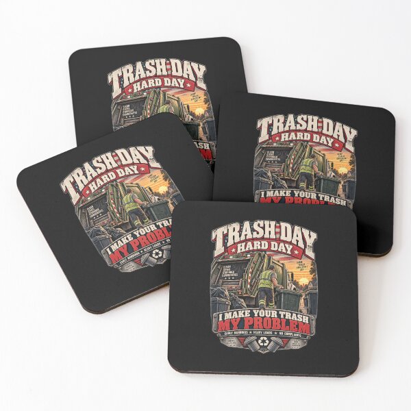 Item preview, Trash Day Hard Day - Funny Garbage Truck Driver Americana T-Shirt designed and sold by DomKo10.