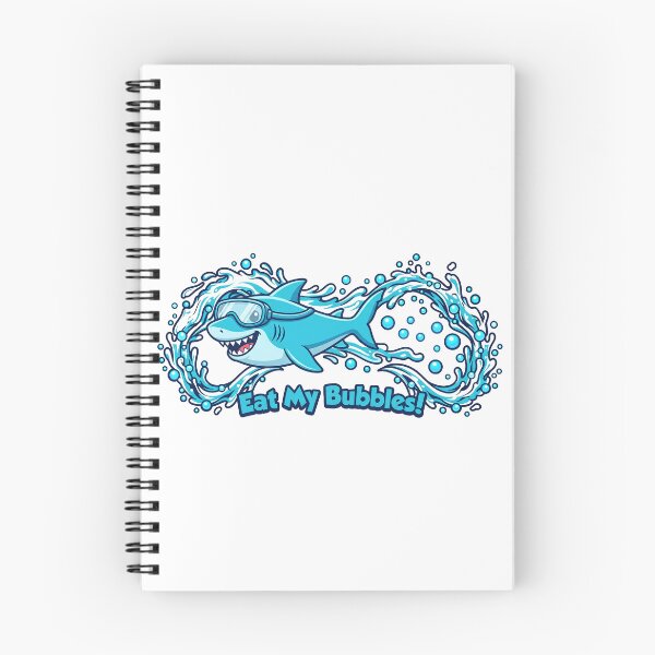 Item preview, Eat My Bubbles Cute Shark Swimming Goggles Swimmer designed and sold by Moad Fahim.