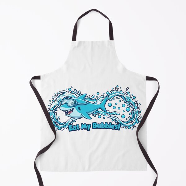 Item preview, Eat My Bubbles Cute Shark Swimming Goggles Swimmer designed and sold by Moad Fahim.