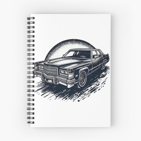 Item preview, Classic Cadillac DeVille Retro Car Illustration Design designed and sold by Jenil225.