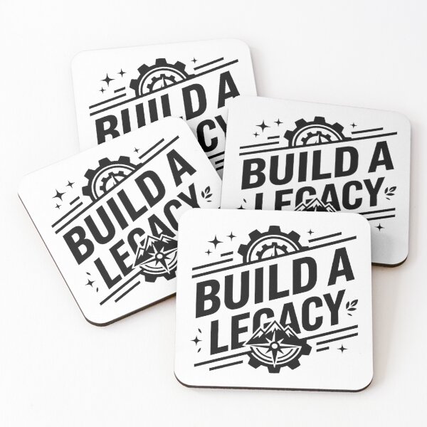 Item preview, BUILD A LEGACY Ambition and Future Industrial Gear Badge designed and sold by GeniusCorner.