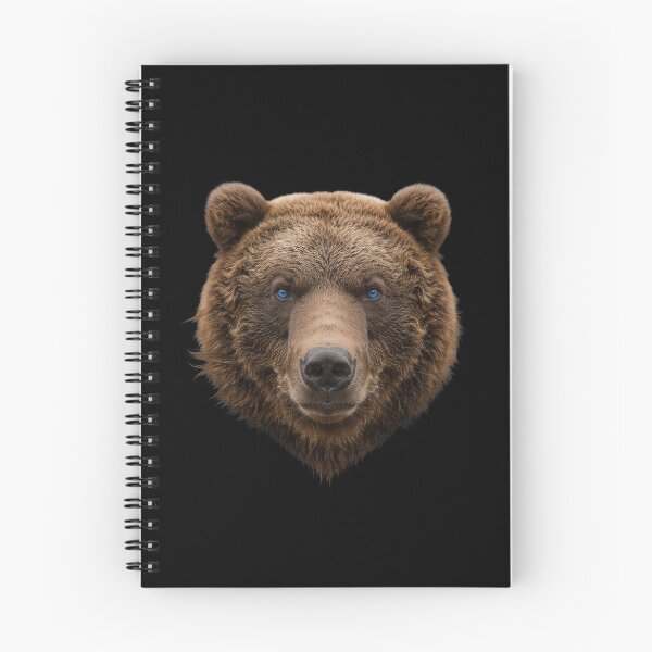 Item preview, Grizzly Bear Face Blue Eyes Wildlife Animal Art designed and sold by cabana.space.