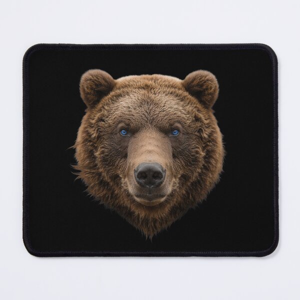 Item preview, Grizzly Bear Face Blue Eyes Wildlife Animal Art designed and sold by cabana.space.
