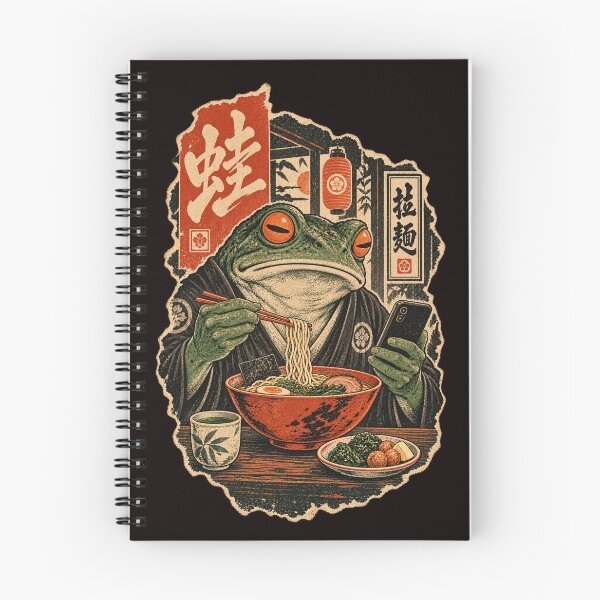 Item preview, Retro Frog Ramen designed and sold by FrameFlow.