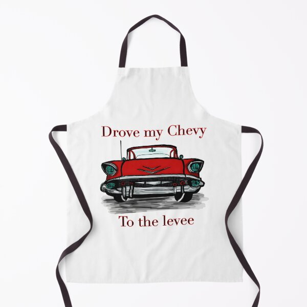 Item preview, Vintage Inspired Classic Chevy Driving Scene with Levee Background designed and sold by Jenil225.