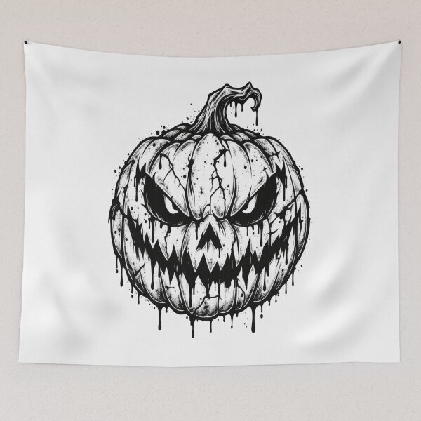 Item preview, Creepy Jack O Lantern Evil Pumpkin Slime Halloween Horror Graphic designed and sold by shemodas.
