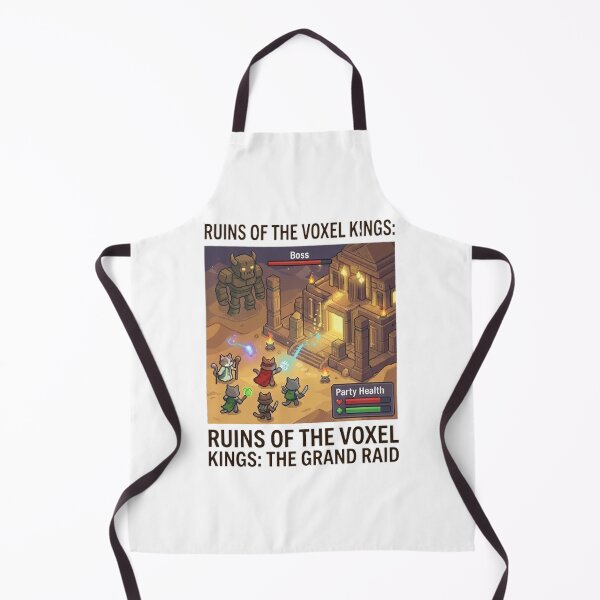 Item preview, Ruins of the Voxel Kings: The Grand Raid - Pixel Art Cat Boss Battle designed and sold by PetalsPaws.