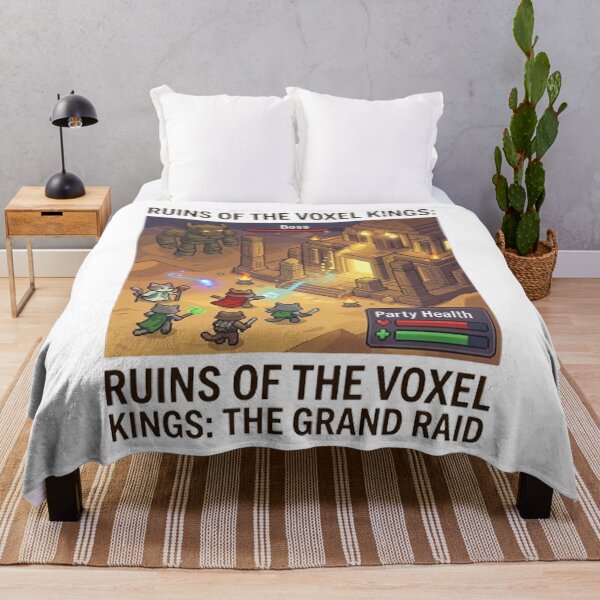 Item preview, Ruins of the Voxel Kings: The Grand Raid - Pixel Art Cat Boss Battle designed and sold by PetalsPaws.