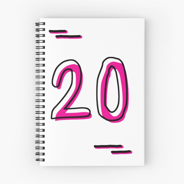 Item preview, Number 20 - Bold Pink Artistic Numeral Design designed and sold by Dyche Studio.