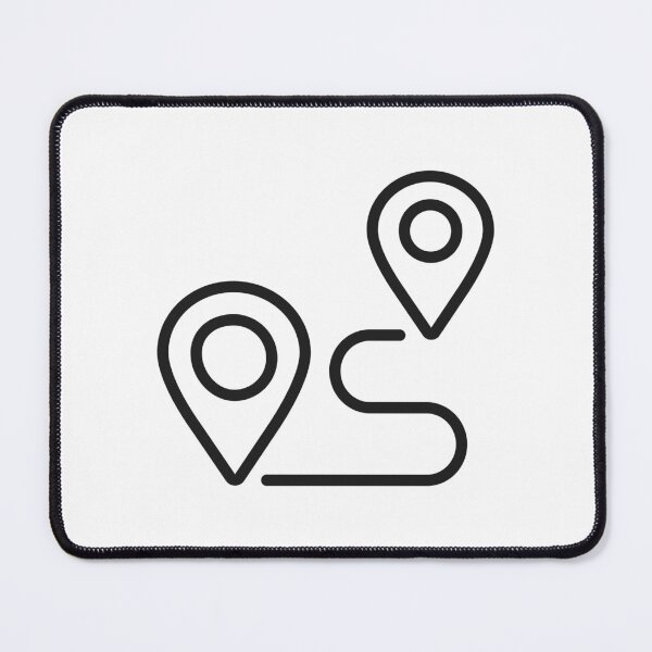 Item preview, GPS Route Navigation Line Icon designed and sold by VectorForge Studio.