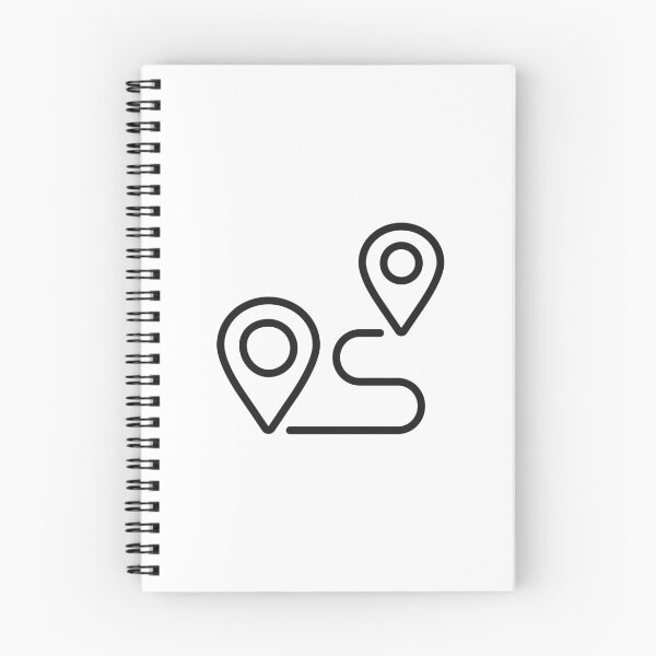 Item preview, GPS Route Navigation Line Icon designed and sold by VectorForge Studio.