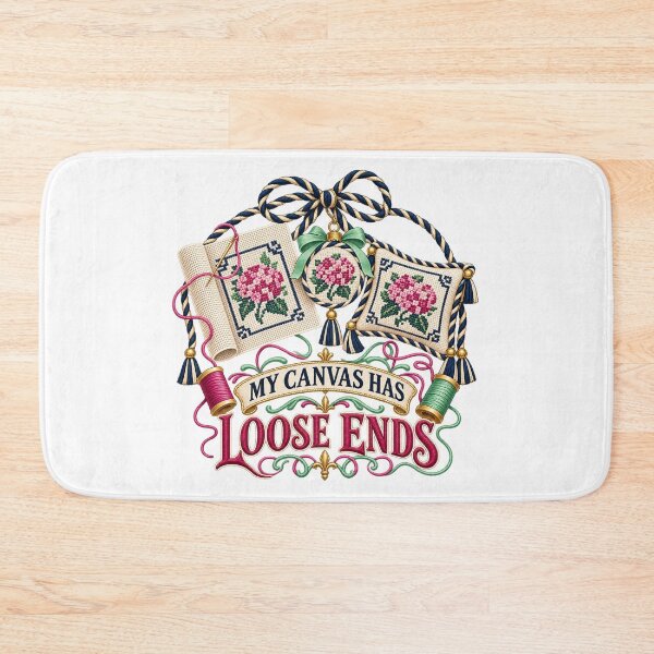 Item preview, My Canvas Has Loose Ends – Illustrated Needlework Gift designed and sold by UrbanCanvvas.