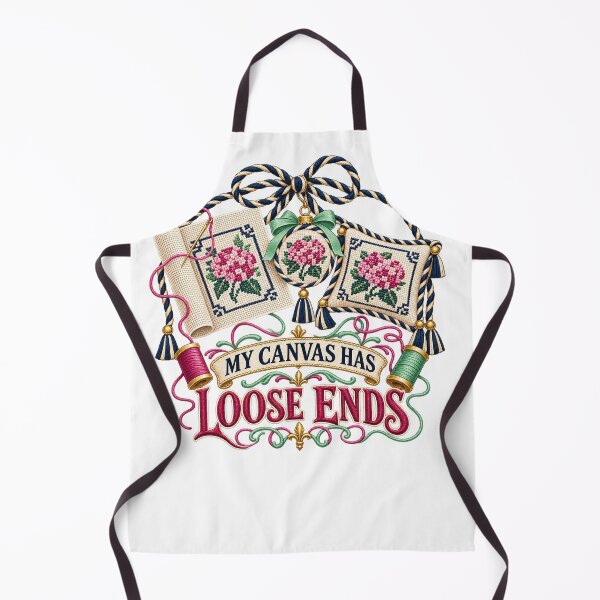 Item preview, My Canvas Has Loose Ends – Illustrated Needlework Gift designed and sold by UrbanCanvvas.