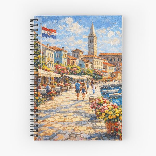 Item preview, Porec, Croatia – a painting of a summer day in this beautiful European city. designed and sold by GalleryKauffeld.