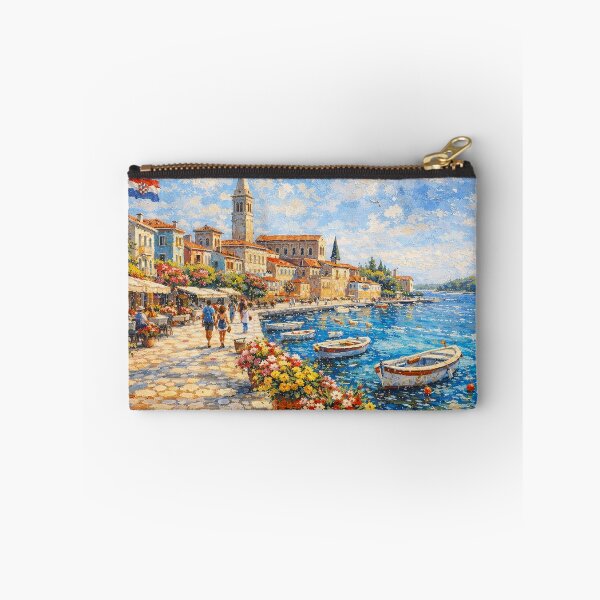 Item preview, Porec, Croatia – a painting of a summer day in this beautiful European city. designed and sold by GalleryKauffeld.