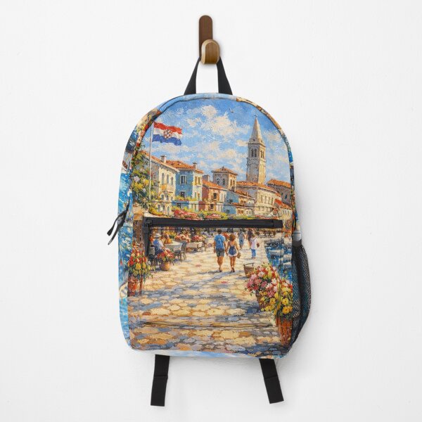 Item preview, Porec, Croatia – a painting of a summer day in this beautiful European city. designed and sold by GalleryKauffeld.