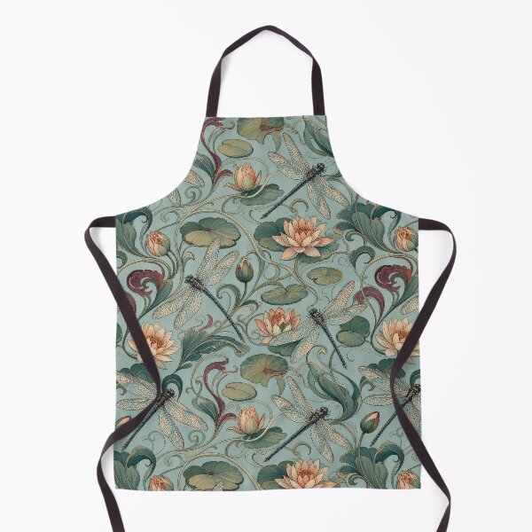 Item preview, Art Nouveau Dragonflies Water Lilies Pattern designed and sold by frumixart.