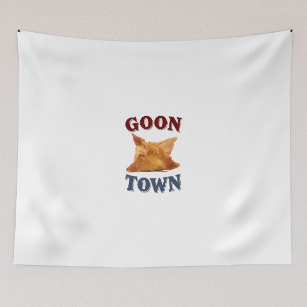 Aperçu de l'œuvre Goon Town — Étiquette Vintage Crab Rangoon créée et vendue par Goon Town USA fan club.