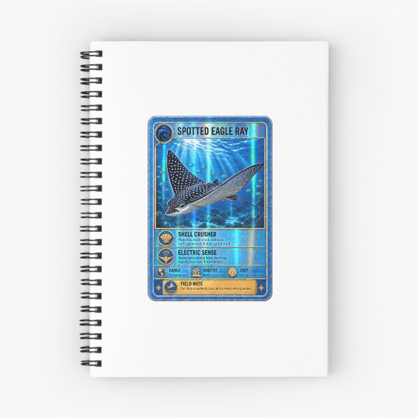 Item preview, Spotted Eagle Ray Trading Card Style Art designed and sold by KenworksDigital.